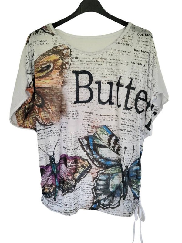 Shirt "butterfly", Gr. 38 - 42, 1x verfügbar
