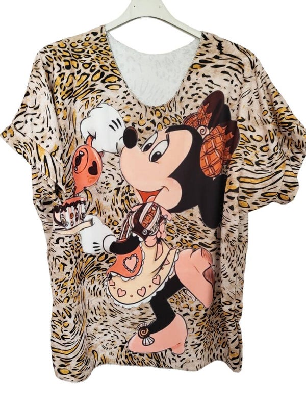 Tshirt "Minnie" leopard (Teekanne), Gr. 38 - 40/42, 1x verfügbar