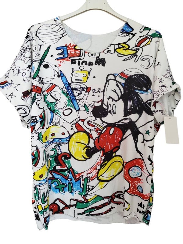 Tshirt farbig "Mickey", Gr. 38 - 40/42, 1x verfügbar