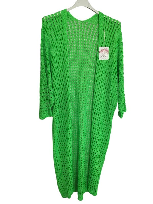 Lochstrick-Jäggli grün, Gr. Onesize (36 - 42/44), 1x verfügbar