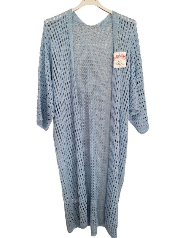 Lochstrick-Jäggli hellblau, Gr. Onesize (36 - 42/44), 1x verfügbar