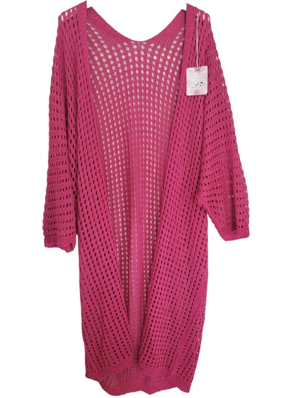 Lochstrick-Jäggli pink, Gr. Onesize (36 - 42/44), 1x verfügbar