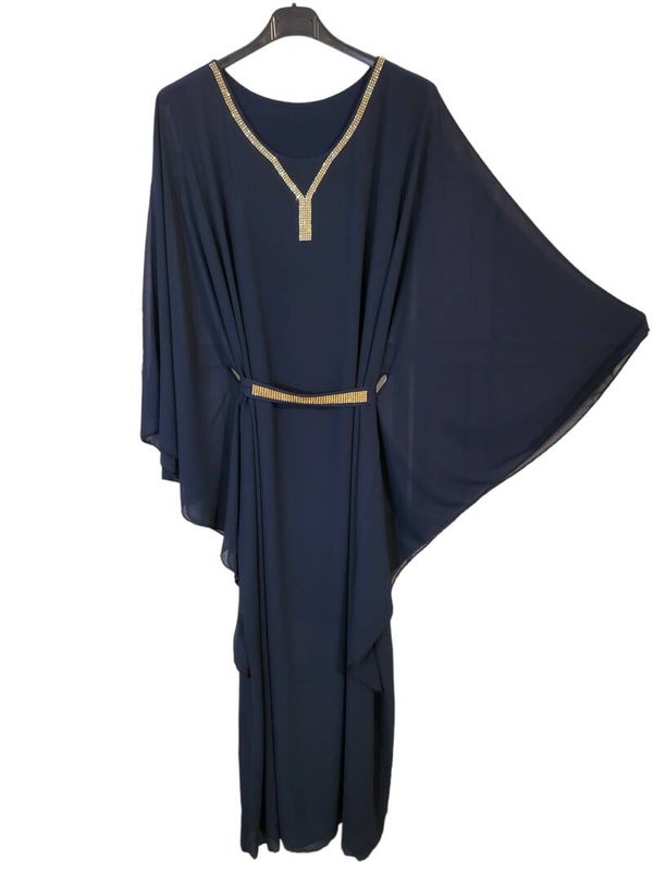 Abendkleid dunkelblau, Gr. 36 - 42, 1x verfügbar