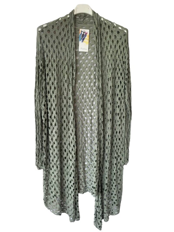 Cardigan khaki tarnlochung, Gr. onesize, 1x verfügbar