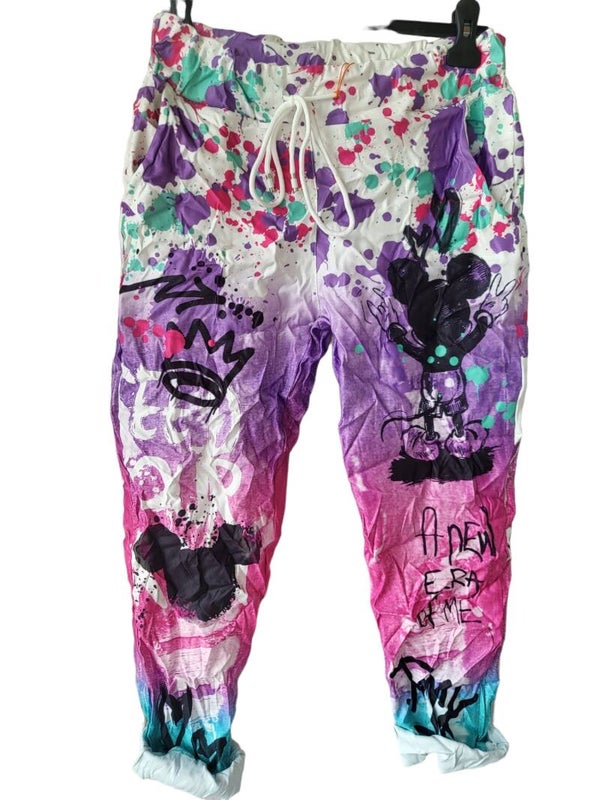 Stretchhose lila "Mickey Maus", Gr. 38 - 42, 1x verfügbar