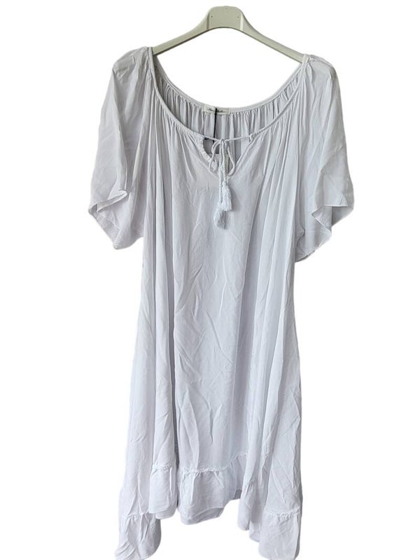 Sommerkleid weiss, Gr. 2XL, 1x verfügbar