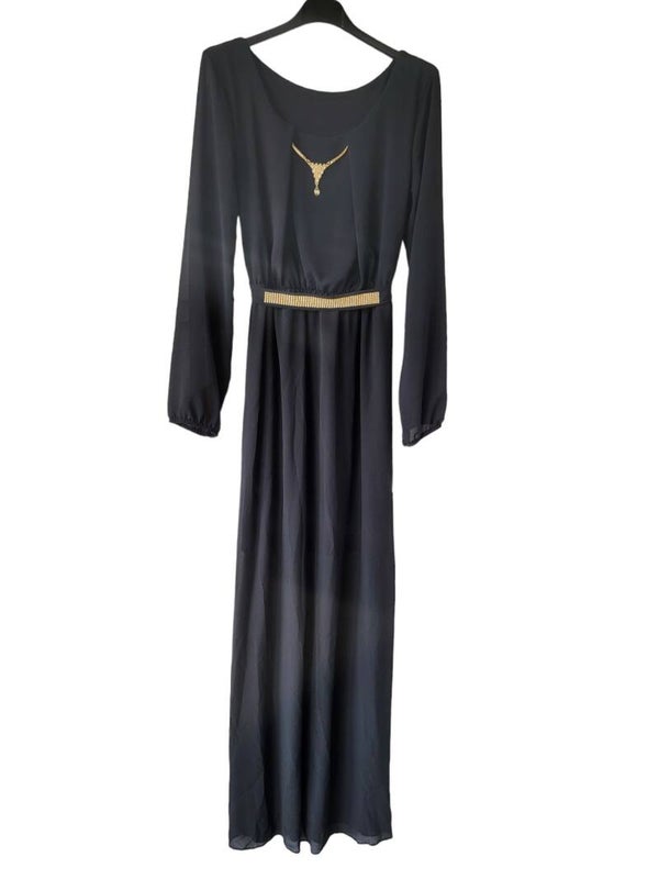 Abendkleid schwarz mit Steinchen, Gr. 38 - 42, 1x verfügbar