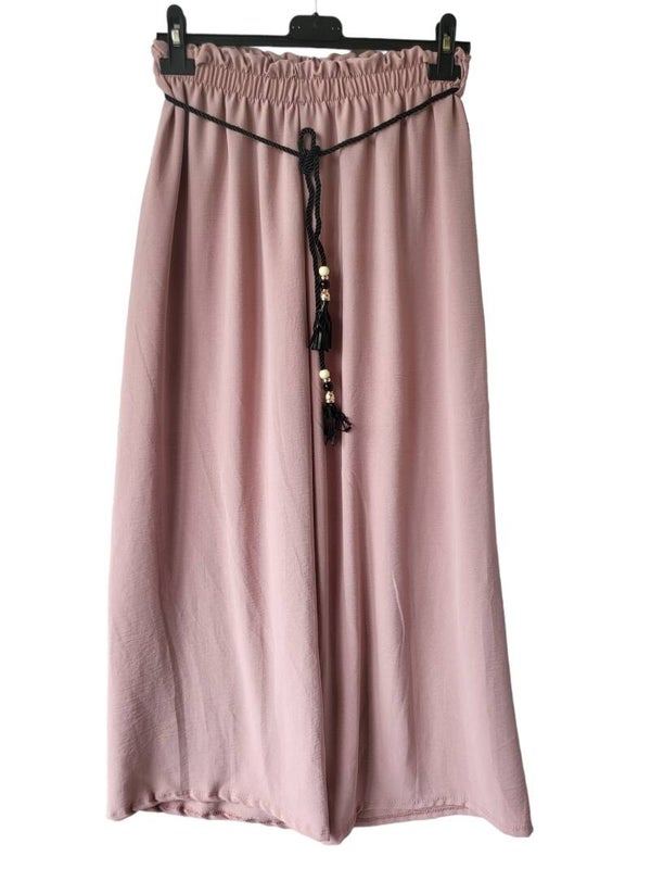 Culotte Hose altrosa mit Gürtel, Gr. Onesize bis 44, 1x verfügbar