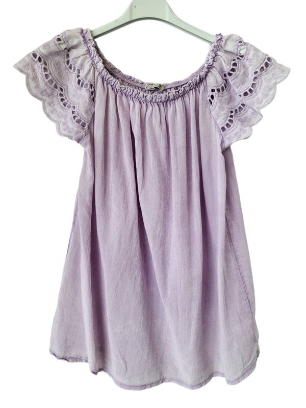 Romantikshirt lila, Gr. 36 - 40, 1x verfügbar