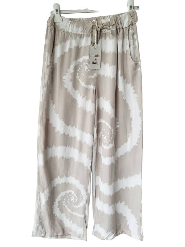 Hose beige batik, Gr. 36 - 40, 1x verfügbar