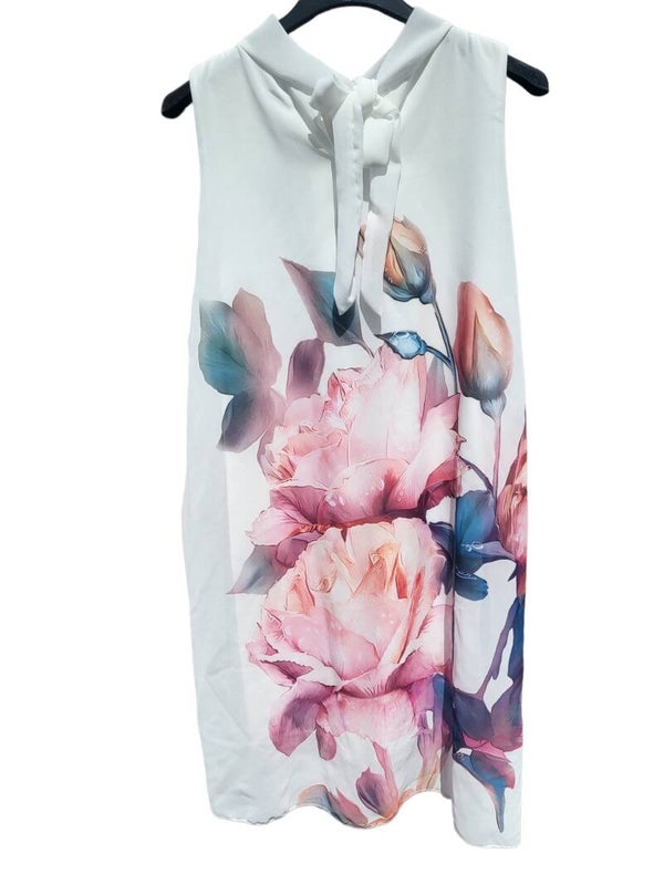 Longshirt rosa Blumen, Gr. 36 - 40/42, 1x verfügbar