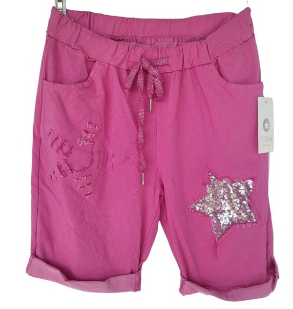 Shorts pink mit Stern, Gr. 36 - 40/42, 1x verfügbar