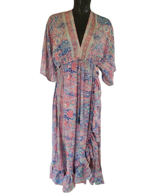 Boho-Ärmelkleid violett, Gr. 36 - 38/40, 1x verfügbar