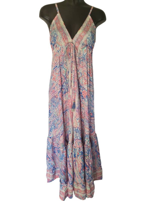 Bohokleid blau, Grösse 36 - 38/40, 1x verfügbar