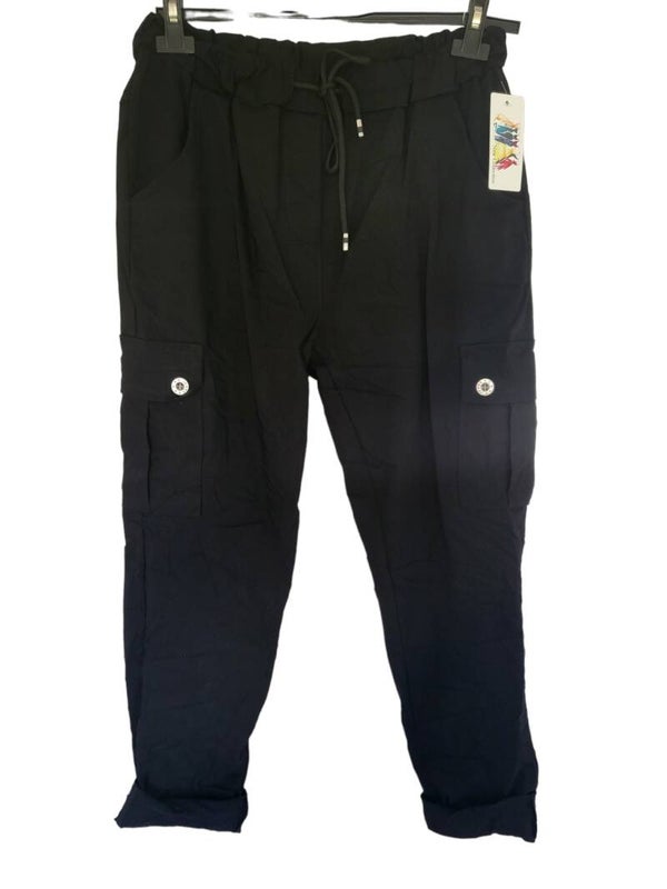 Cargohose stretch schwarz, Gr. 38 - 42, 2x verfügbar