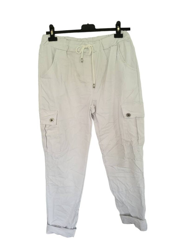 Cargohose stretch weiss, Gr. 38 - 42, 1x verfügbar