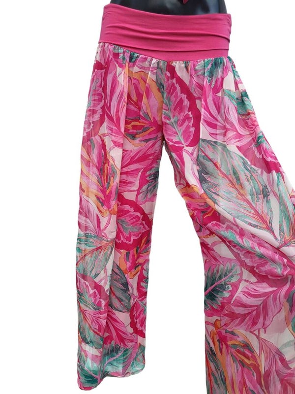 Hosenrock pink/grün, Gr. 38 - 40/42, 1x verfügbar