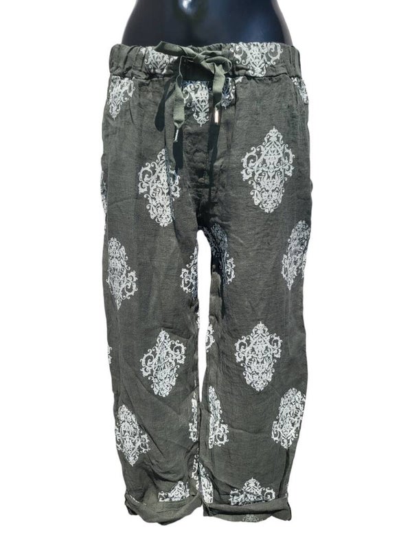 Stoffhose khaki, Gr. 36 - 40, 1x verfügbar