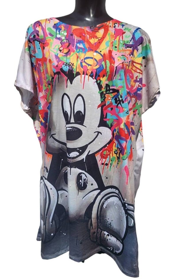 Longshirt bunt "Mickey Maus", Gr. 38 - 44, 2x verfügbar