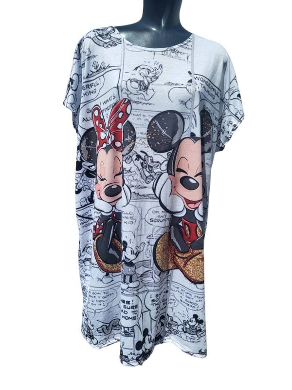 Longshirt Comic "Mickey & Minnie", Gr. 38 - 44, 1x verfügbar