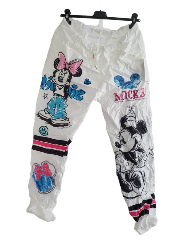 Stretchhose weiss "Minnie Maus", Gr. 38 - 42, 1x verfügbar