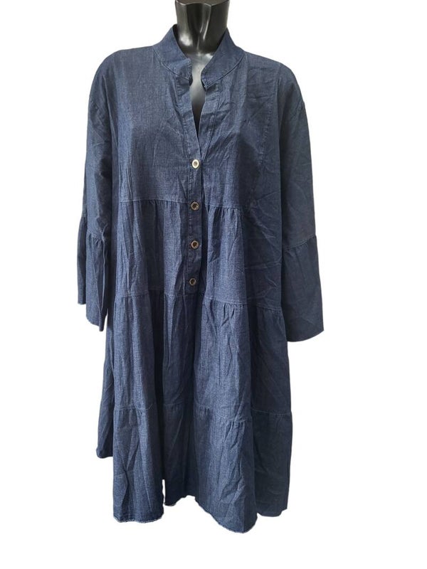 Kleid dunkelblau "Lieblingsmensch", Gr. 44 - 46/48, 2x verfügbar