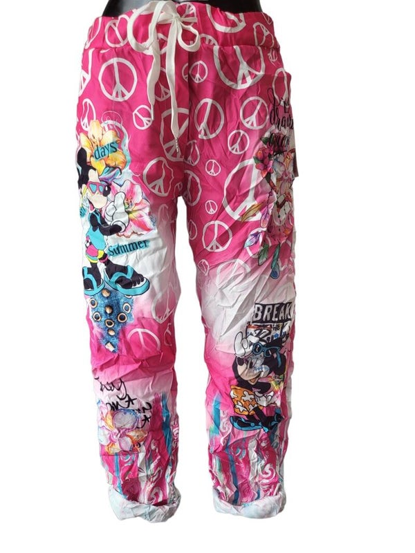 Mickey Maus Stretchhose pink, Gr. 46/48, 2x verfügbar