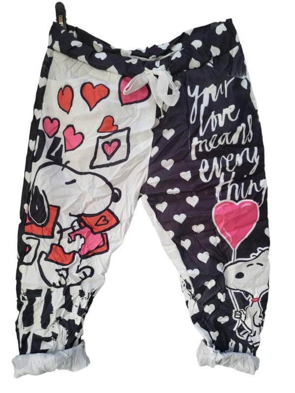 3/4 Snoopy Stretchhose "Your love...", Gr. 38 - 42, 1x verfügbar