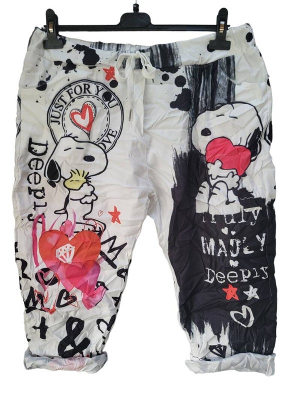 3/4 Snoopy Stretchhose "Just for you", Gr. 38 - 42, 2x verfügbar