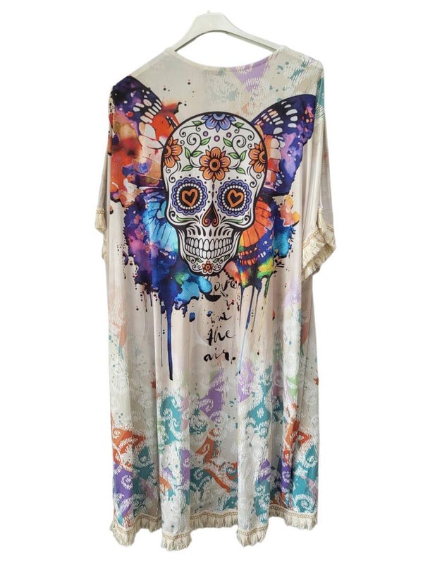 Cardigan "skull", Gr. onesize bis 44/46, 1x verfügbar
