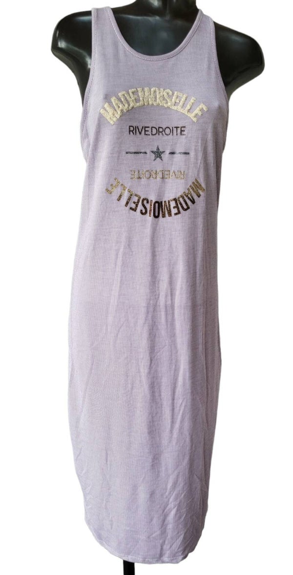 Sommerkleid lila/weiss gestreift "Mademoiselle", Gr. 38 - 42, 1x verfügbar