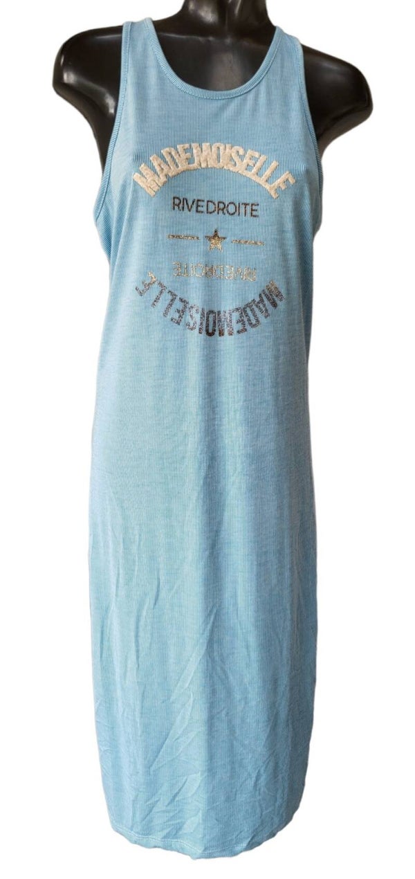Sommerkleid blau/weiss gestreift "Mademoiselle", Gr. 38 - 42, 1x verfügbar