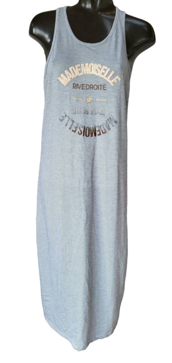 Sommerkleid marineblau/weiss gestreift "Mademoiselle", Gr. 38 - 42, 1x verfügbar
