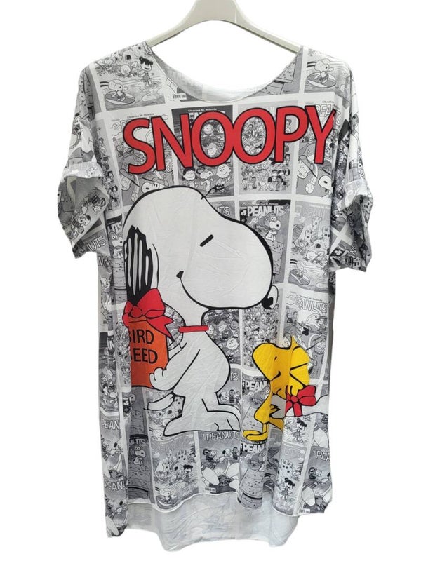Tshirt weiss/grau "Snoopy", Gr. 38 - 42/44, 1x verfügbar