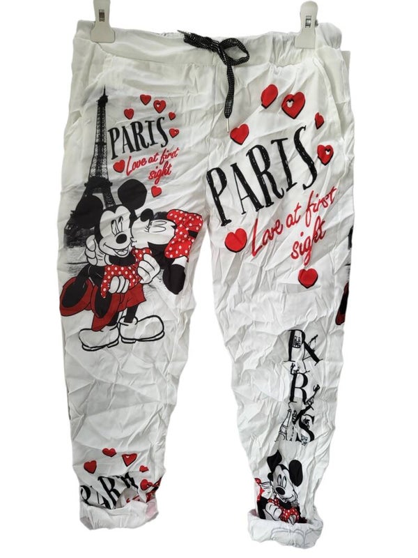 Stretchhose Mickey Maus "Paris", Gr. 38 - 42, 1x verfügbar
