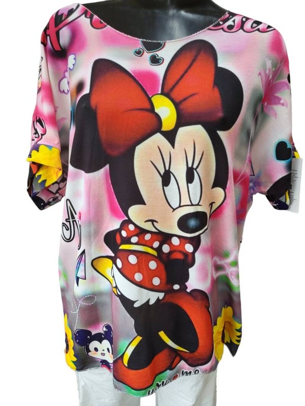 Tshirt pink "Minnie Maus", Gr. 38 - 42/44, 2x verfügbar