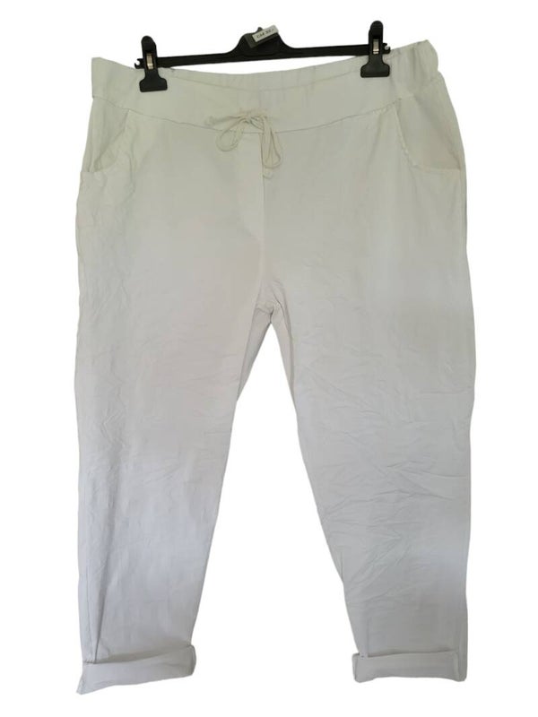 Stretchhose weiss, Gr. 48 - 52, 1x verfügbar