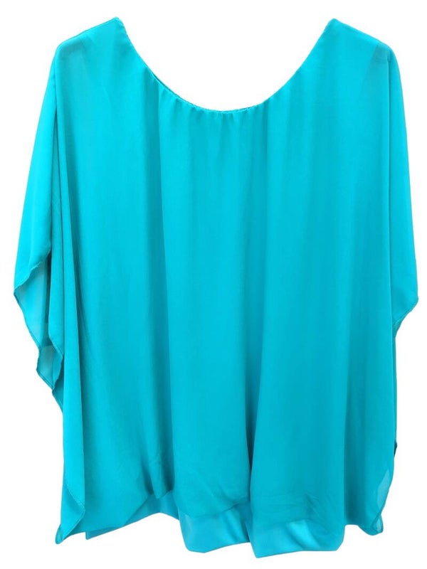 Fledermaus-Shirt türkis XXL, Gr. 46 - 52, 2x verfügbar