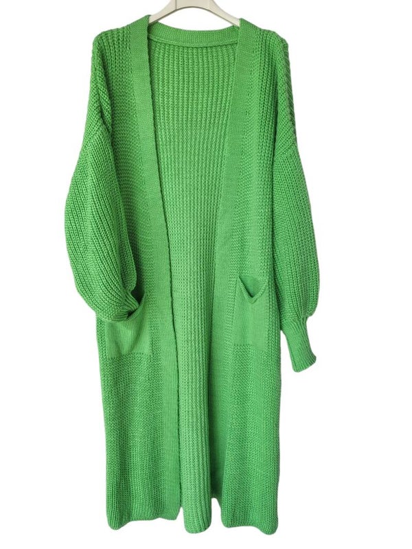 Cardigan strick grün, Gr. 38 - 44, 1x verfügbar