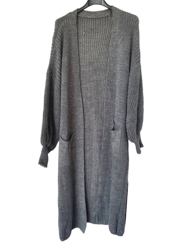 Cardigan strick grau, Einheitsgrösse, 1x verfügbar