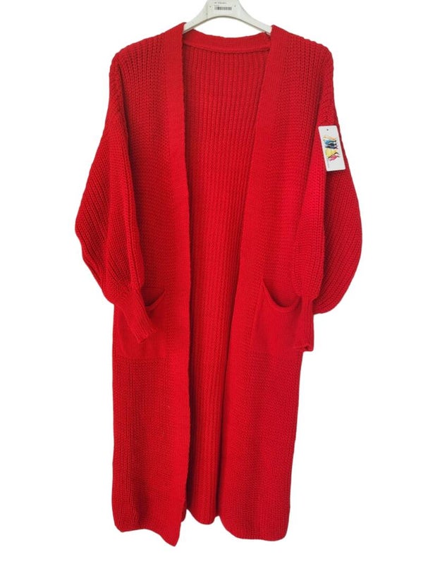 Cardigan strick rot, Einheitsgrösse, 2x verfügbar