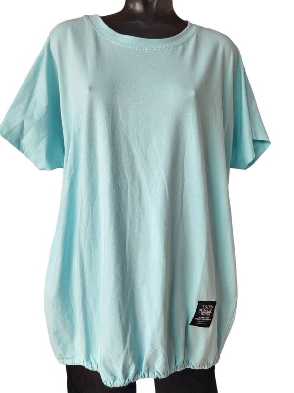 Longshirt uni türkis, Gr. 40 - 44 - 1x verfügbar