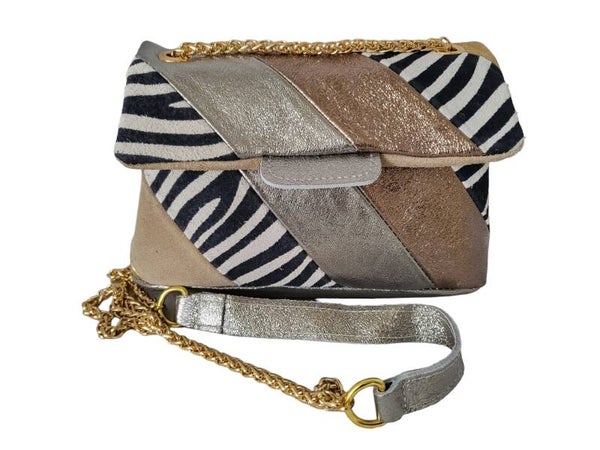 Handtasche mit Zebra Muster - 1x verfügbar
