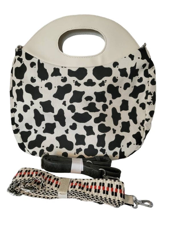 Handtasche "Kuh Muster" Stoff - 1x verfügbar
