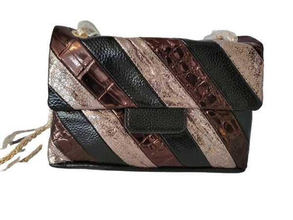 Handtasche mit schwarz/braun/beige - 1x verfügbar