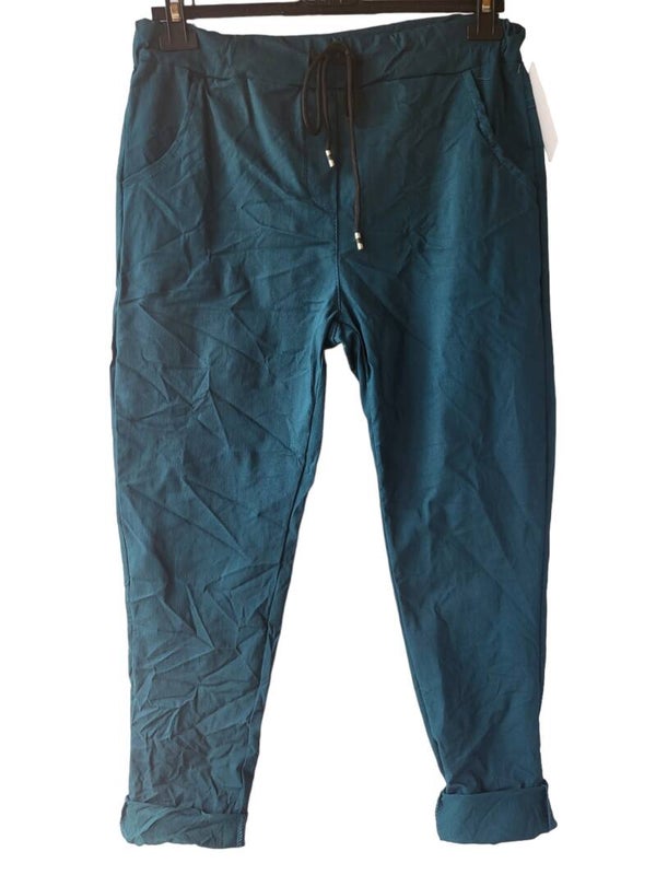Stretchhose petrol, Gr. 42 - 44/46, 1x verfügbar