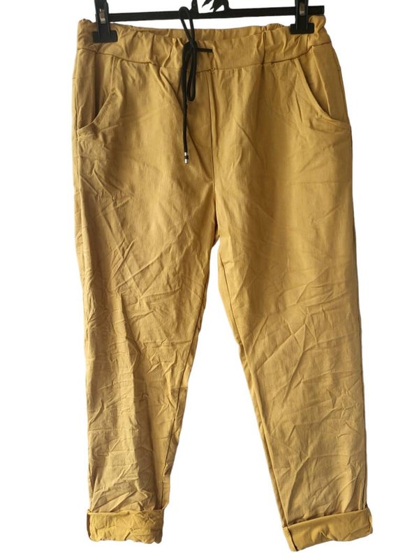 Stretchhose senf, Gr. 42 - 44/46, 1x verfügbar