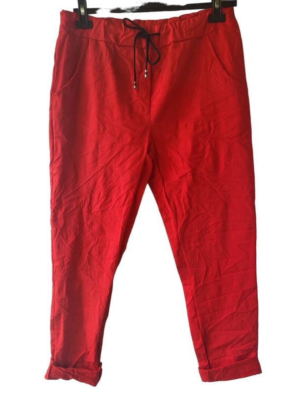 Stretchhose rot, Gr. 42 - 44/46, 4x verfügbar
