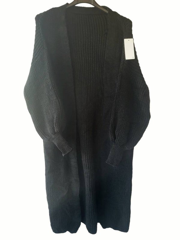 Cardigan strick schwarz, Gr. 38 - 44, 3x verfügbar