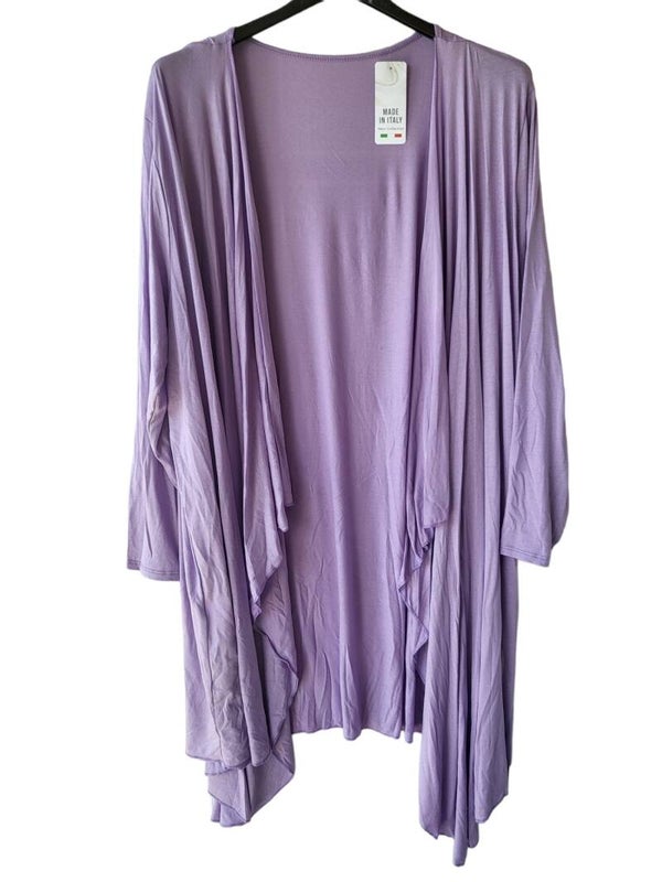 Cardigan lila vokuhila, Gr. 38 - 44, 1x verfügbar
